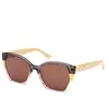 Image de Guess Femme Guess GU7912 41E Lunettes de soleil Injecté Jaune Marron Papillon Normale