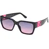 Image de Guess Unisex Guess GU7916 74T Lunettes de soleil Injecté Rose Rouge Carré Normale Ombré