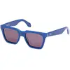 Image de Adidas Homme Adidas OR0110 90A Lunettes de soleil Acétate Bleu Fumée Carré Normale