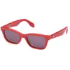 Image de Adidas Unisex Adidas OR0117 66A Lunettes de soleil Acétate Rouge Fumée Carré Normale