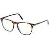 Image de TOM FORD Homme TOM FORD FT5937-B 052 Montures optiques Acétate Havane Ronde Normale