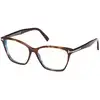 Image de TOM FORD Femme TOM FORD FT5949-B 052 Montures optiques Acétate Havane Cat Eye Normale