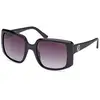 Image de Guess Femme Guess GU00097 01B Lunettes de soleil Injecté Noir Fumée Carré Normale Ombré