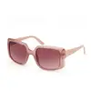 Image de Guess Femme Guess GU00097 57F Lunettes de soleil Injecté Beige Marron Carré Normale Ombré