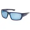 Image de Timberland Homme Timberland TB00002 90D Lunettes de soleil Injecté Bleu Fumée Carré Polarisé