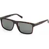 Image de Lunettes de soleil Timberland TB00006, couleur havane foncé, modèle pour hommes, dimensions 58/15/145