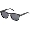 Image de Timberland Homme Timberland TB00007 02D Lunettes de soleil Injecté Noir Fumée Ronde Polarisé