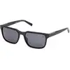 Image de Timberland Homme Timberland TB00008 02D Lunettes de soleil Injecté Noir Fumée Carré Polarisé
