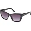 Image de Guess Femme Guess GU00098 01B Lunettes de soleil Injecté Noir Fumée Cat Eye Normale Ombré