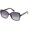 Image de Guess Femme Guess GU00100 01B Lunettes de soleil Injecté Noir Fumée Carré Normale Ombré