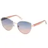 Image de Guess Femme Guess GU00101 28W Lunettes de soleil Métal Or Bleu Ronde Normale