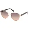 Image de Guess Femme Guess GU00101 32F Lunettes de soleil Métal Or Marron Ronde Normale
