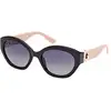 Image de Guess Femme Guess GU00104 05D Lunettes de soleil Injecté Noir Gris Ronde Polarisé Ombré