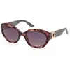 Image de Guess Femme Guess GU00104 55B Lunettes de soleil Injecté Havane Gris Ronde Normale Ombré