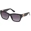 Image de Guess Femme Guess GU00105 01B Lunettes de soleil Injecté Noir Gris Carré Normale Ombré