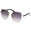 Image de Guess Femme Guess GU00108 05B Lunettes de soleil Métal Noir Fumée Géométrique Normale
