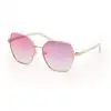 Image de Guess Femme Guess GU00108 21Z Lunettes de soleil Métal Blanc Violet Géométrique Normale