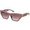 Image de Guess Femme Guess GU00111 58F Lunettes de soleil Injecté Beige Marron Cat Eye Normale Ombré