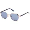 Image de Guess Homme Guess GU00116 28V Lunettes de soleil Métal Or Bleu Ronde Normale