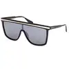Image de MAX&Co Femme MAX&Co MO0099 01C Lunettes de soleil Injecté Noir Fumée Carré Normale
