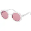 Image de Guess Unisex Guess GU00127 21S Lunettes de soleil Injecté Blanc Bordeaux Ronde Normale