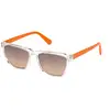 Image de Guess Unisex Guess GU00129 26F Lunettes de soleil Injecté Transparent Marron Carré Normale