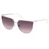 Image de Guess Femme Guess GU00132 21B Lunettes de soleil Métal Blanc Fumée Cat Eye Normale