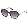 Image de Guess Femme Guess GU00134 01B Lunettes de soleil Injecté Noir Fumée Géométrique Normale
