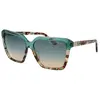 Image de Lunettes de soleil polarisées Guess Marciano Gm00009 pour femmes, bleu dégradé ; pour hommes, bleu dégradé