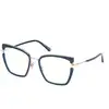 Image de TOM FORD Femme TOM FORD FT5984-B 092 Montures optiques Injecté Bleu Papillon Normale