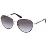 Image de Guess Femme Guess GU00148 02B Lunettes de soleil Métal Noir Fumée Ronde Normale