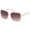 Image de Guess Femme Guess GU00157 21B Lunettes de soleil Injecté Blanc Fumée Carré Normale