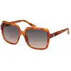 Image de Guess Femme Guess GU00157 53P Lunettes de soleil Injecté Havane Vert Carré Normale