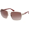 Image de Guess GU00159 32F shiny pale gold 63/17/130 Lunettes de soleil pour femmes