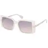 Image de MAX&Co Femme MAX&Co MO0120 25F Lunettes de soleil Injecté Ivoire Marron Carré Normale