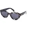Image de Emilio Pucci Femme Emilio Pucci EP0203 55V Lunettes de soleil Acétate Havane Bleu Cat Eye Normale