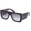 Image de Emilio Pucci Femme Emilio Pucci EP0230 05W Lunettes de soleil Acétate Noir Bleu Carré Normale