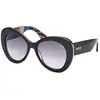 Image de Emilio Pucci Femme Emilio Pucci EP0232 05W Lunettes de soleil Acétate Noir Bleu Ronde Normale
