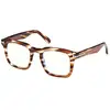 Image de TOM FORD Homme TOM FORD FT6025-B 053 Montures optiques Acétate Havane Carré Normale