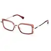 Image de Max Mara Femme Max Mara MM5186 071 Montures optiques Acétate Bordeaux Carré Normale