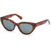 Image de MAX&Co Femme MAX&Co MO0127 53N Lunettes de soleil Acétate Havane Vert Cat Eye Normale