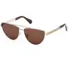 Image de MAX&Co Femme MAX&Co MO0129 32E Lunettes de soleil Métal Or Marron Cat Eye Normale