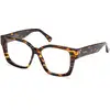 Image de Max Mara Femme Max Mara MM5184 052 Montures optiques Acétate Havane Géométrique Normale