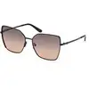 Image de Guess Femme Guess GU00192 01B Lunettes de soleil Métal Noir Fumée Papillon Normale