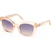 Image de Guess GU00196 Shiny light orange 51/23/140 Lunettes de soleil pour femmes