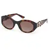 Image de Guess Femme Guess GU00198-H 52F Lunettes de soleil Injecté Havana Marrone Ronde Normale Sfumato