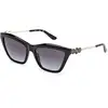 Image de Guess Femme Guess GU00199 01B Lunettes de soleil Injecté Noir Fumée Carré Normale