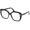 Image de TOM FORD Femme TOM FORD FT6043-B 001 Montures optiques Acétate Noir Carré Normale