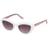 Image de Guess Unisex Guess GU00229 21B Lunettes de soleil Injecté Ivoire Fumée Géométrique Normale