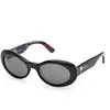 Image de Emilio Pucci Femme Emilio Pucci EP0234 05A Lunettes de soleil Acétate Noir Fumée Ronde Normale